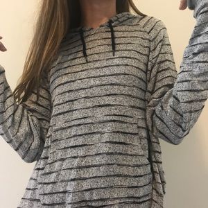 Soft Striped Hoodie